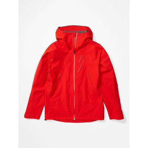 Marmot Rain Jacket Red NZ - Knife Edge Jackets Mens NZ5384761